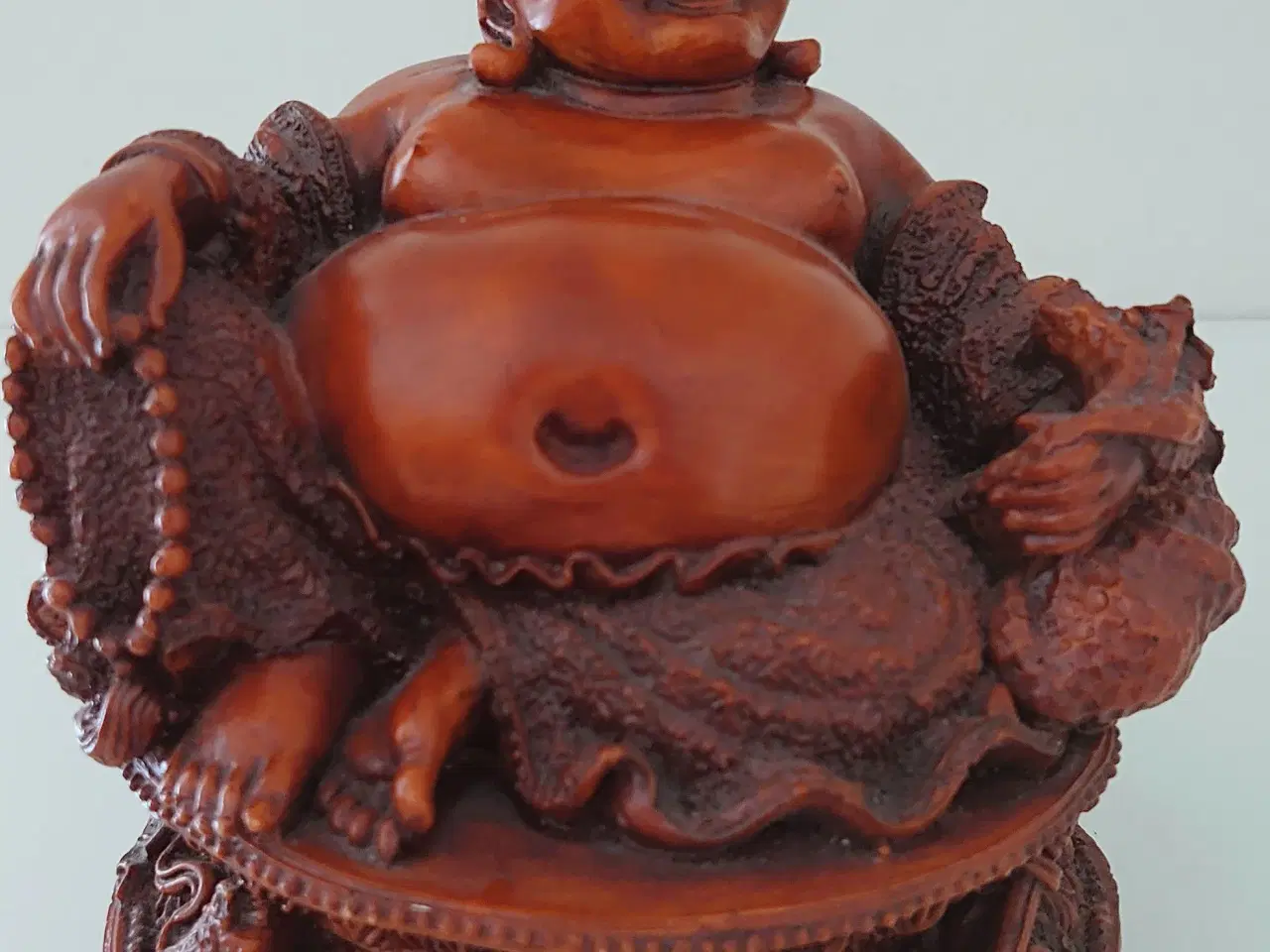 Billede 1 - Vintage Budda figur i ubekendt materiale.