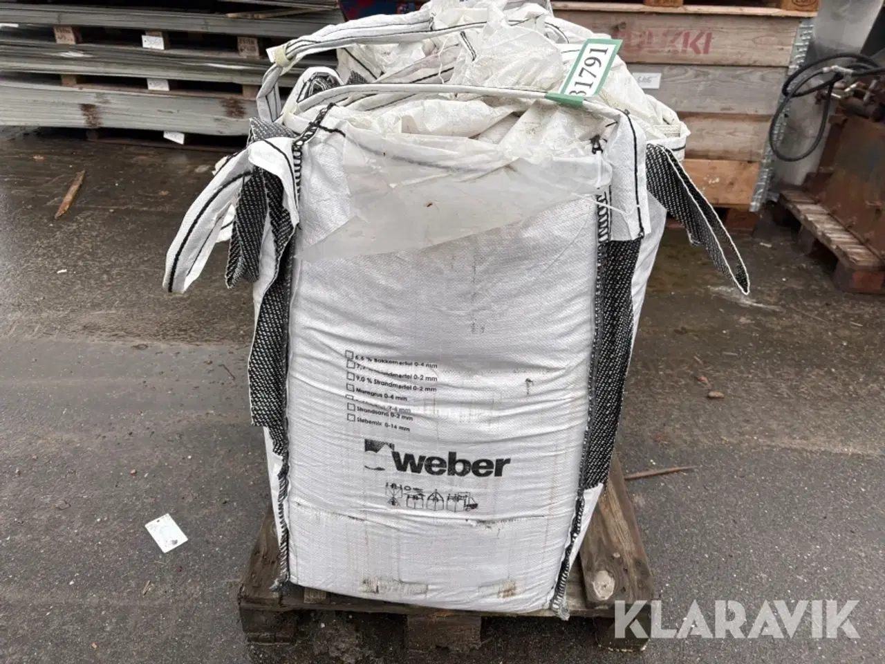 Billede 2 - Bakkemørtel Weber 0-4 mm 2x250 liter