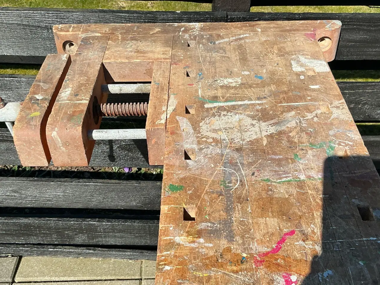 Billede 3 - Høvlbænk i træ