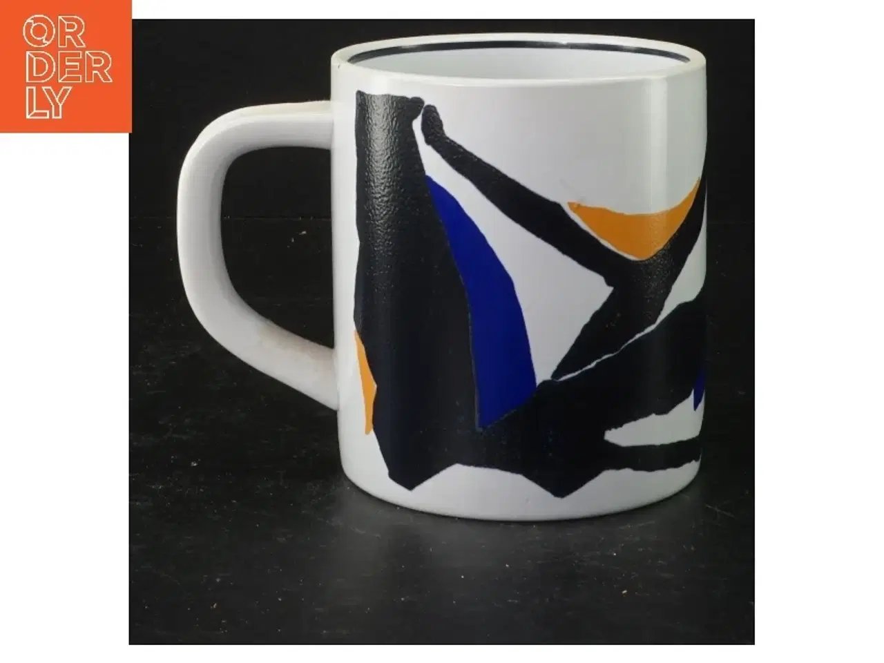 Billede 3 - Krus med abstrakt design 1982 fra Royal Copenhagen (str. H 12 cm)