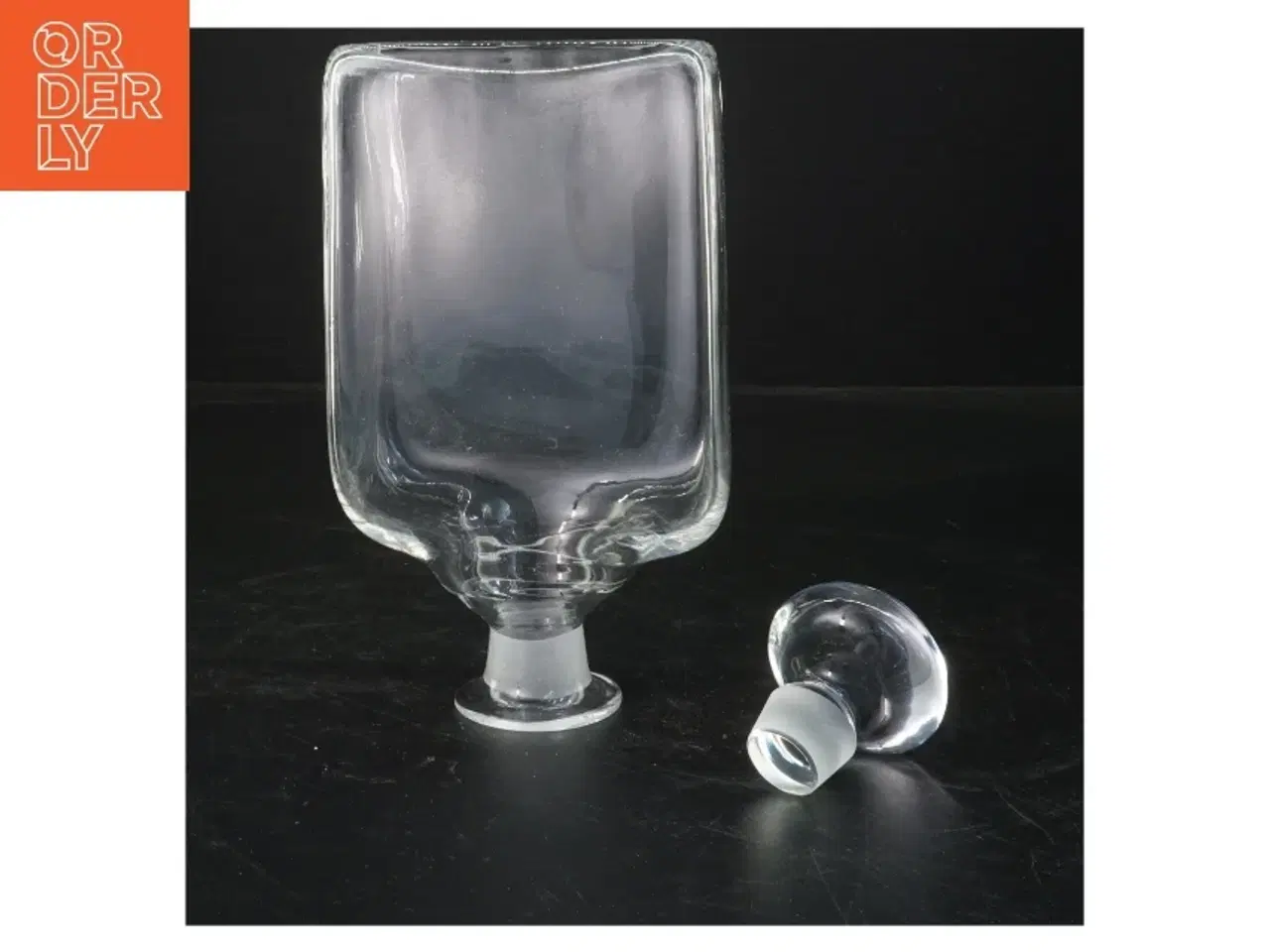 Billede 2 - Glas karaffel med prop (str. 18 cm)