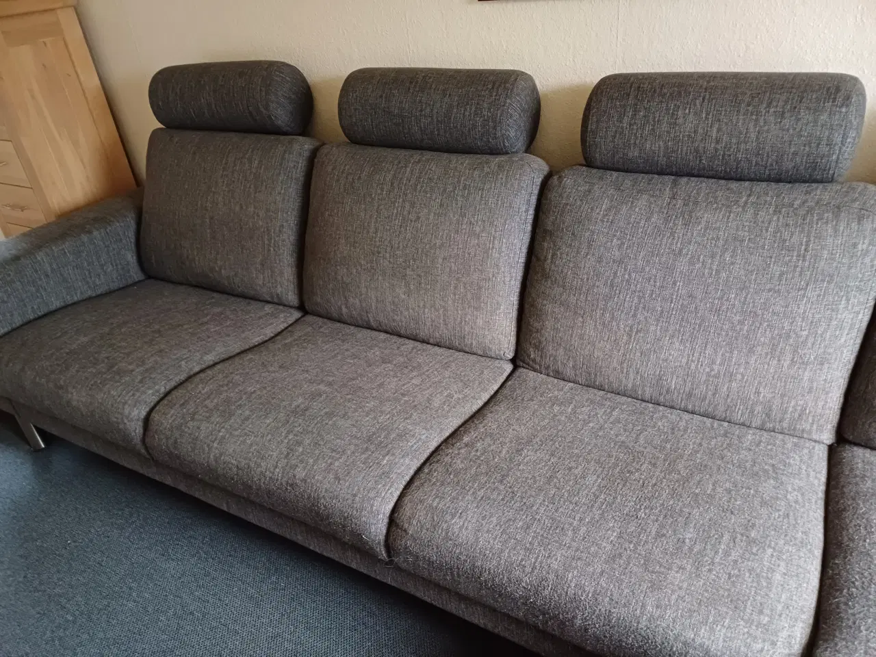 Billede 3 - Sofa med chaiselong