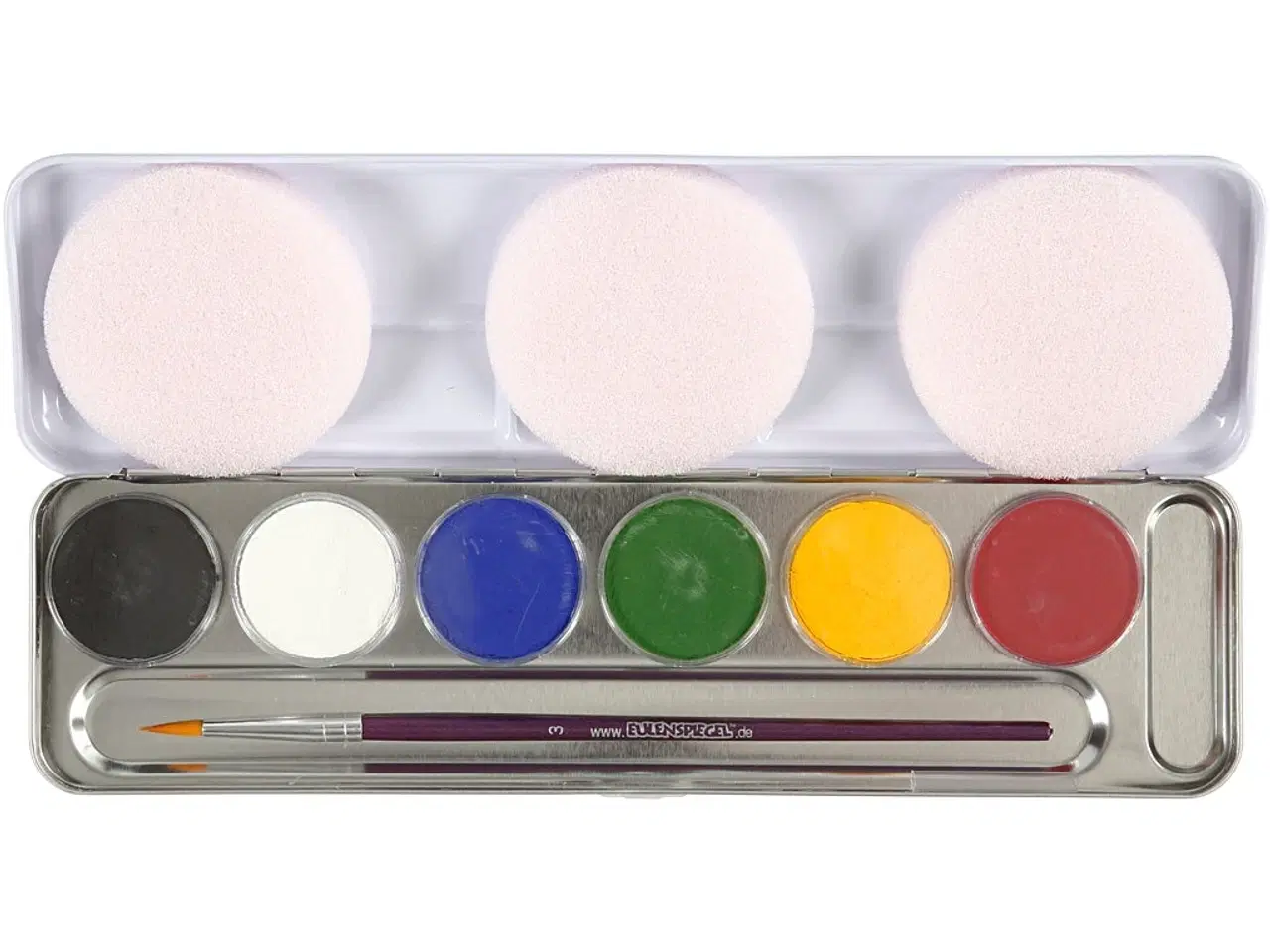 Billede 1 - Eulenspiegel Ansigtsmaling Sæt - 6 Assorterede Farver