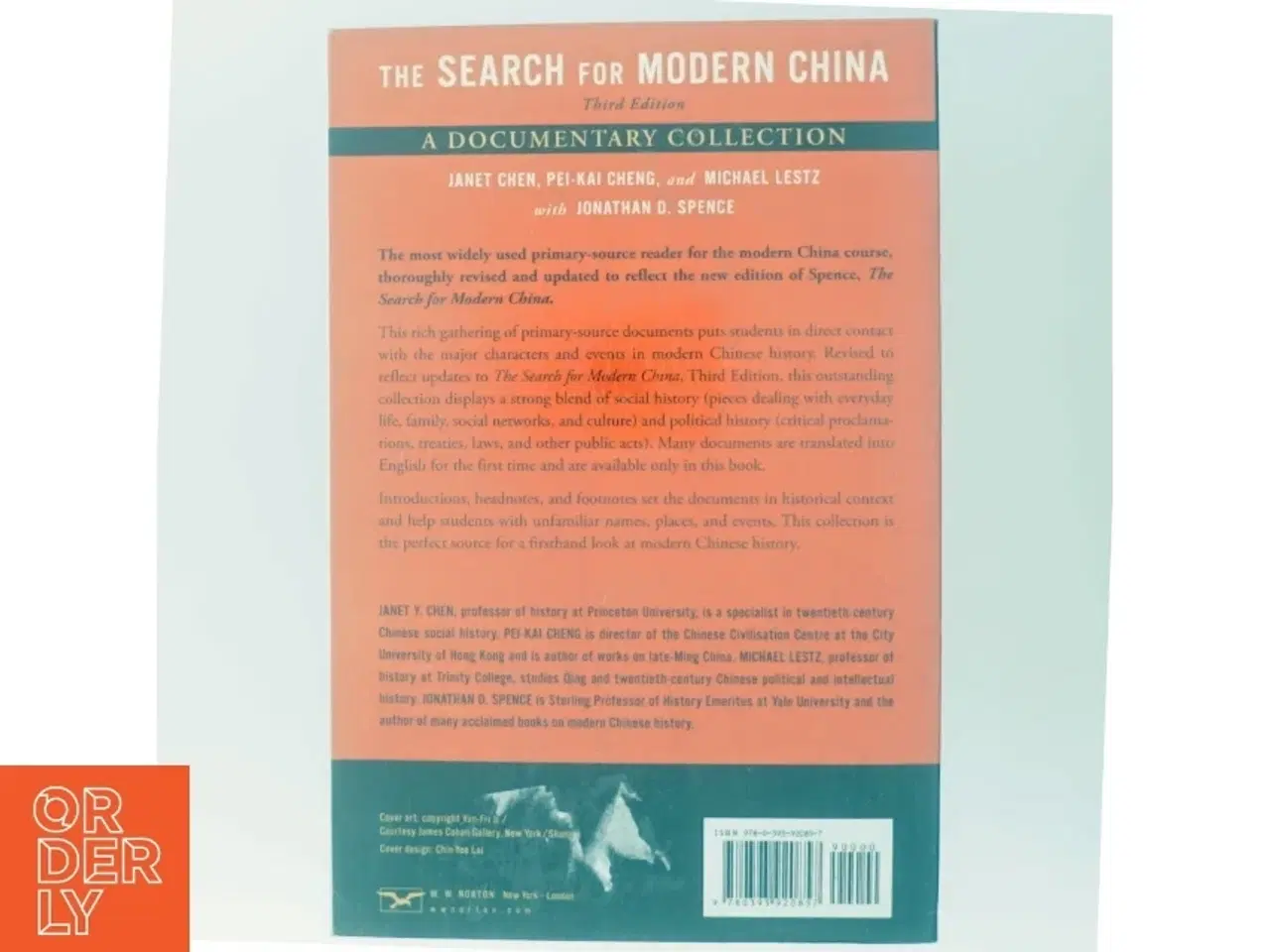 Billede 3 - The search for modern China : a documentary collection af Janet Y. Chen (1972-) (Bog)