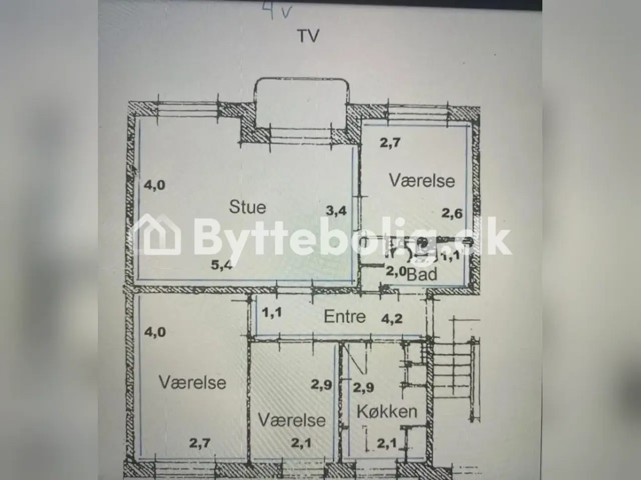 Billede 1 - Lys lejlighed i Tårnby til bytte