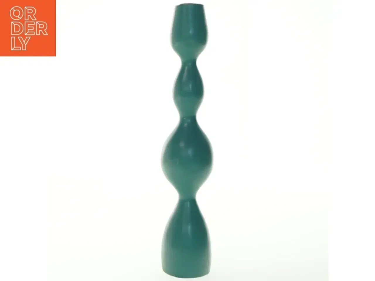 Billede 1 - Turkis lysestage (str. 35 cm)