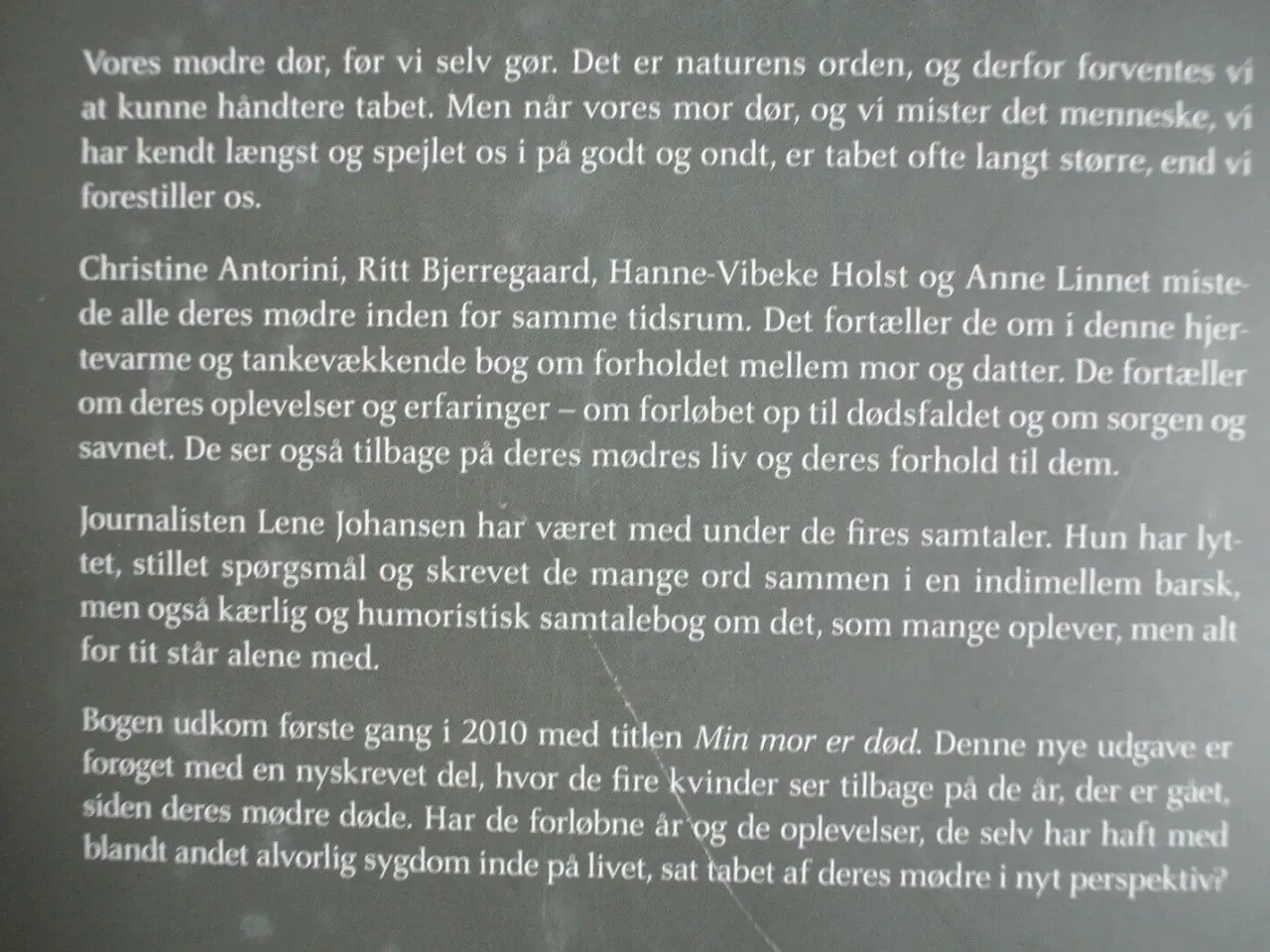 Billede 3 - mødre og døtre - samtaler om kærlighed og tab, af 