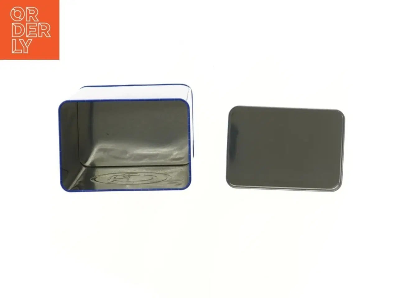 Billede 2 - Blå opbevaringsdåse fra Irma (str. 19,5x14,5 cm)