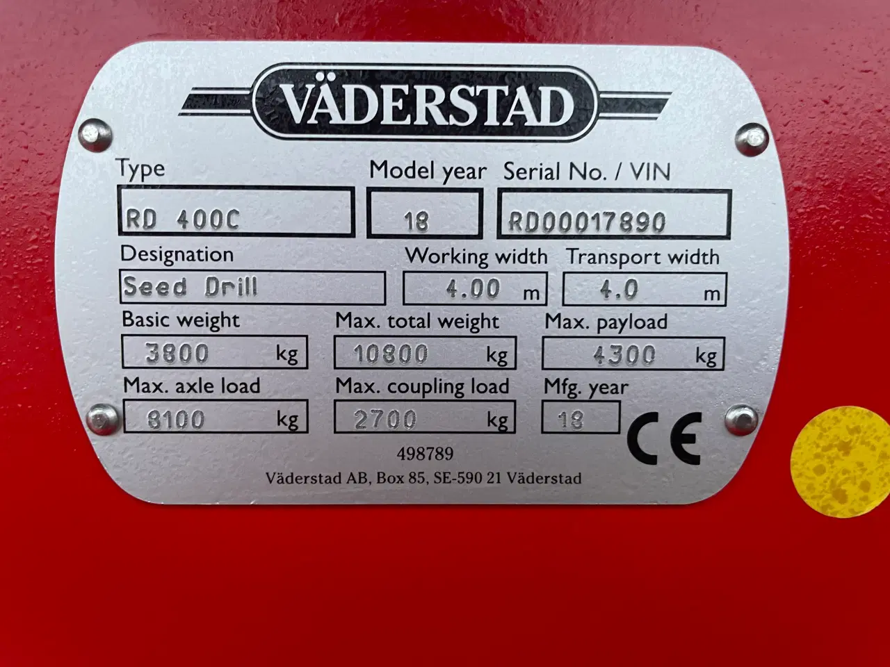 Billede 10 - 4m Vaderstad Rapid RDC