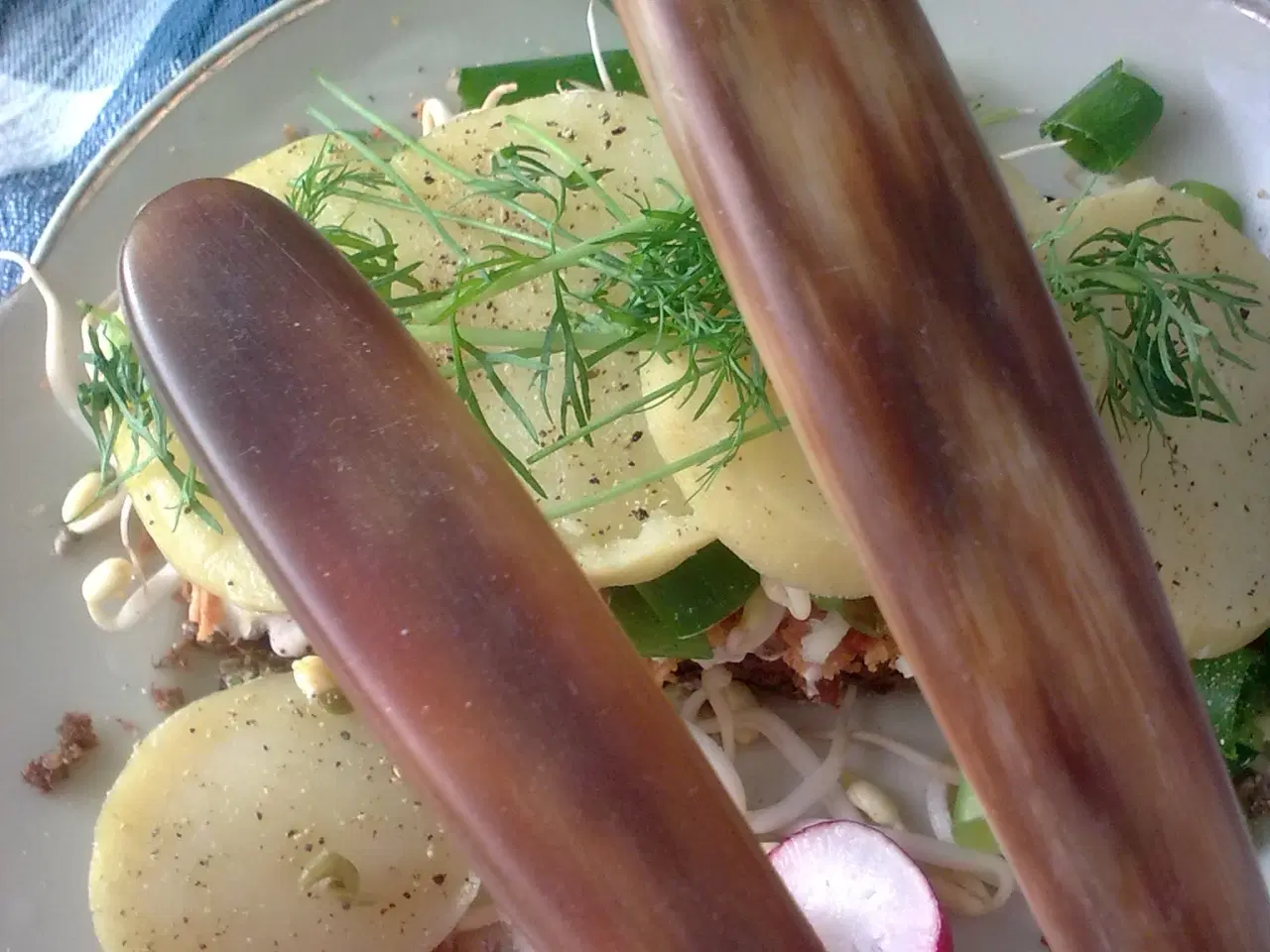 Billede 12 - Evelin slikskål imiteret træ MINI snack