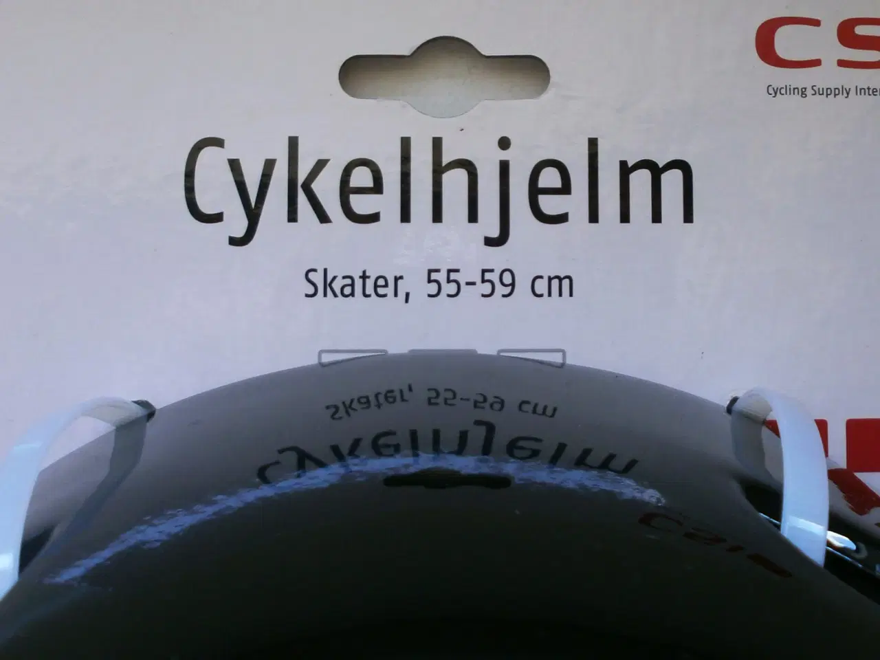 Billede 2 - 2 sk. NYE SKATER-, CYKELHJELM, sort, str. 55-59 cm