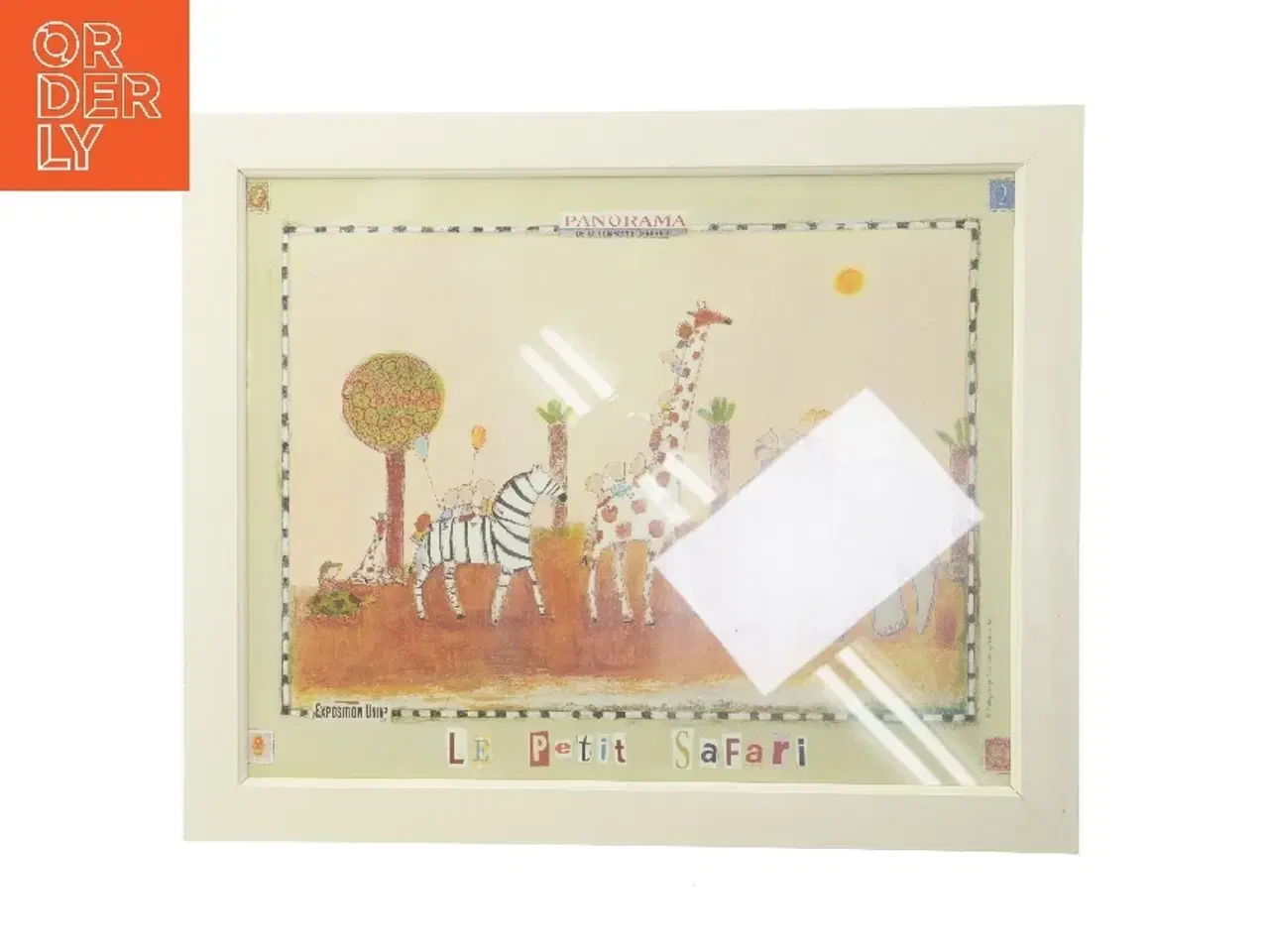 Billede 1 - Billedramme med Le Petit Safari print (str. 56x46 cm)
