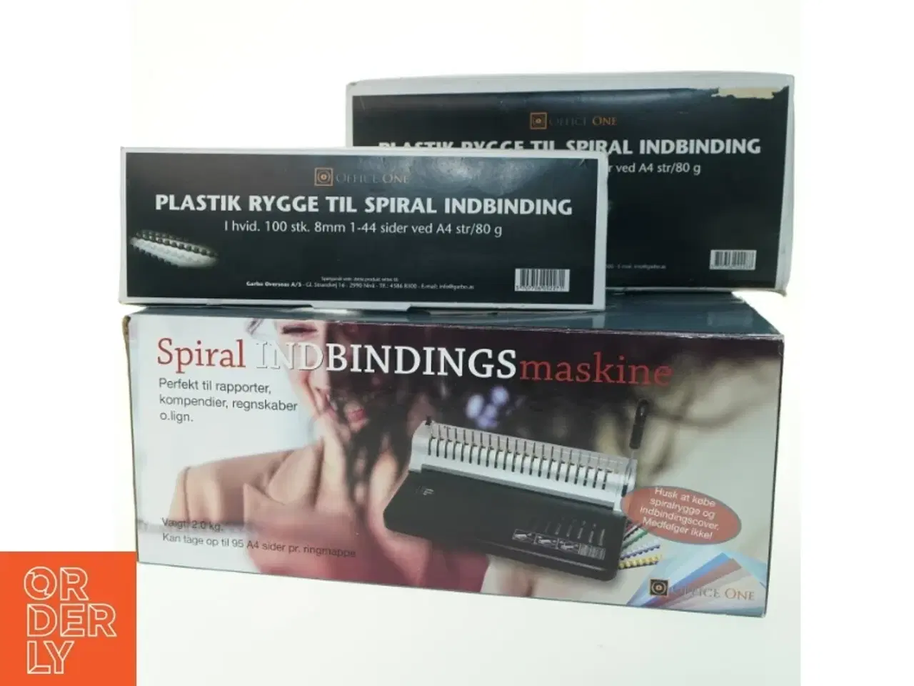 Billede 1 - Spiralindbindingsmaskine og plastorganisator fra Office One