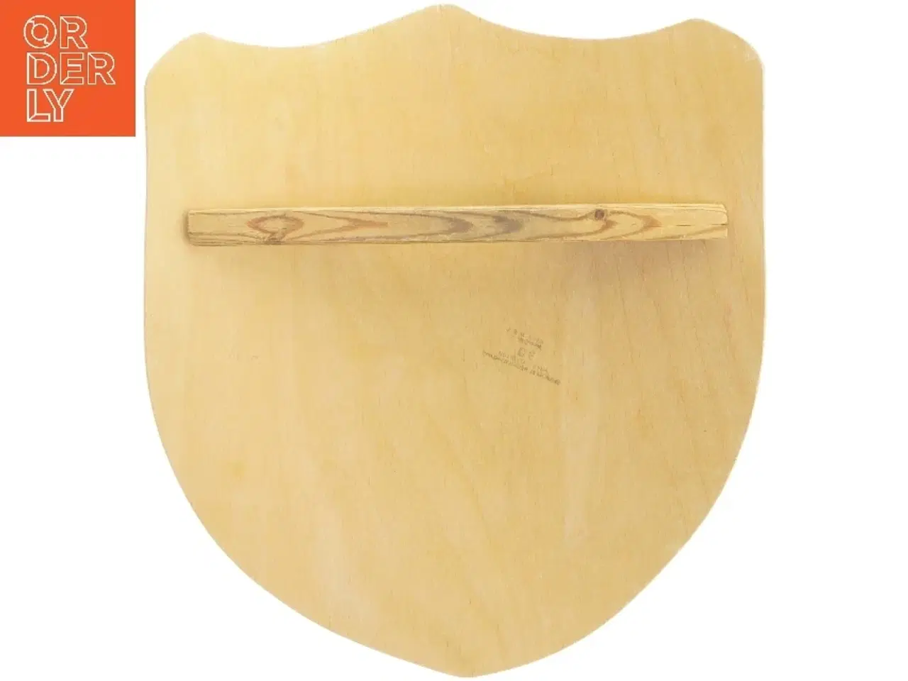 Billede 2 - Træskjold med riddermotiv (str. 37x33 cm)