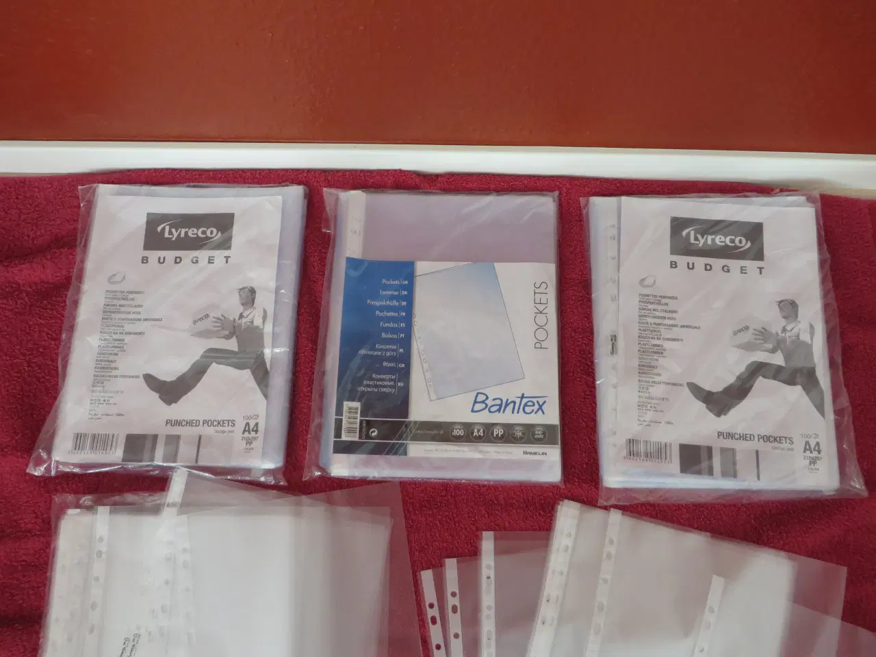 Billede 2 - Plastlommer, Lyreco, med huller, A4, 50 µm, pakke 