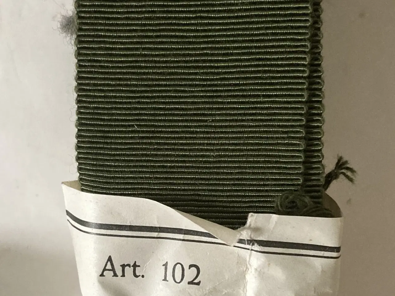 Billede 3 - 1 rl. 41mm Armygrøn Huebånd Kantbånd Skråbånd