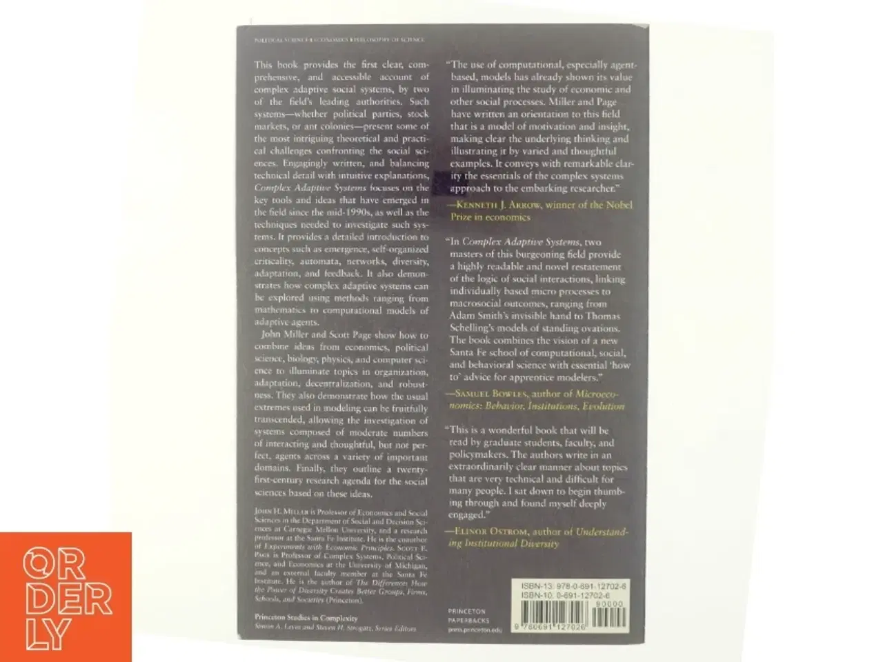 Billede 3 - Complex adaptive systems : an introduction to computational models of social life af John H. Miller (Bog)