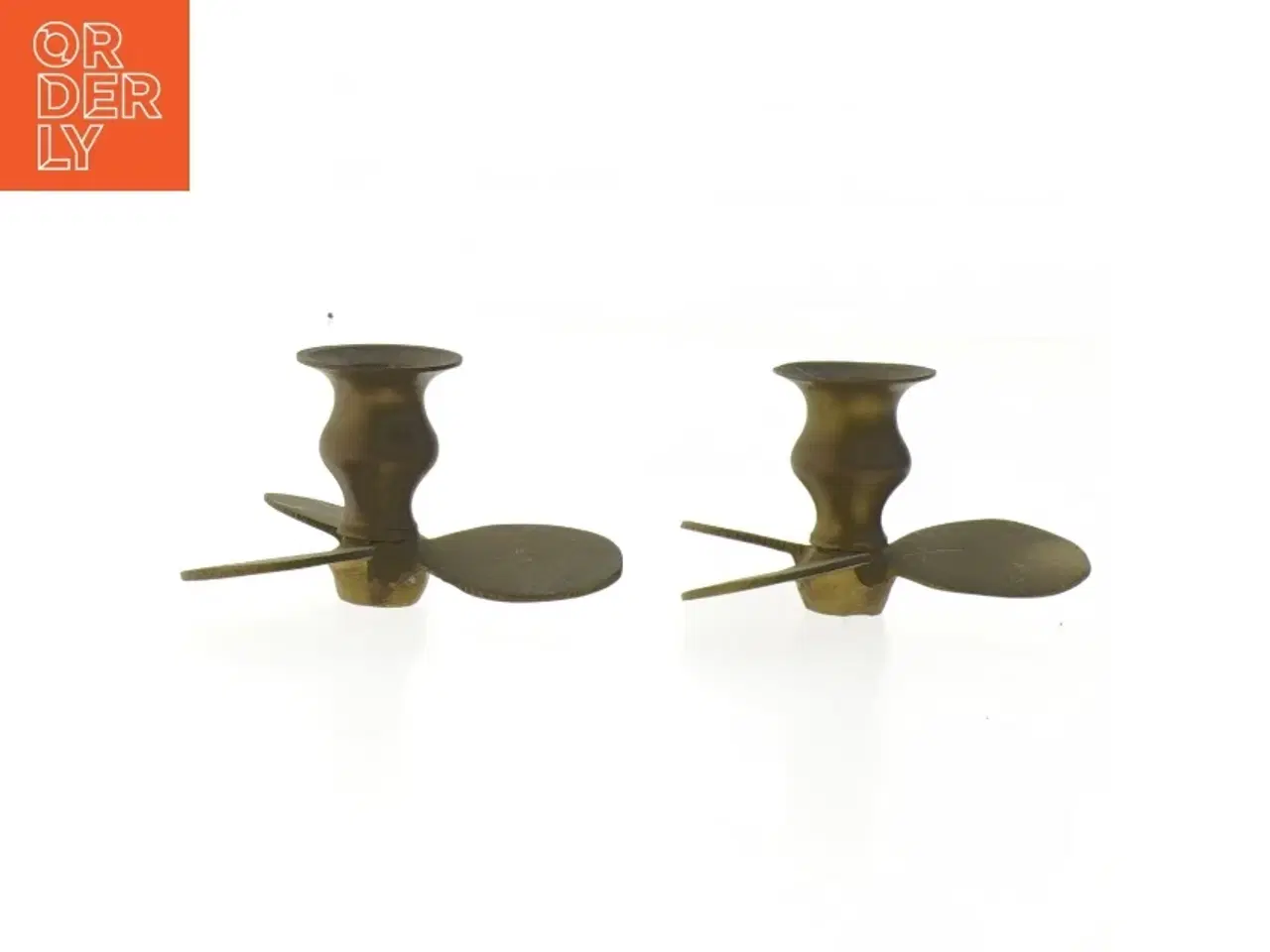 Billede 1 - Messing lysestager (str. 5 cm)