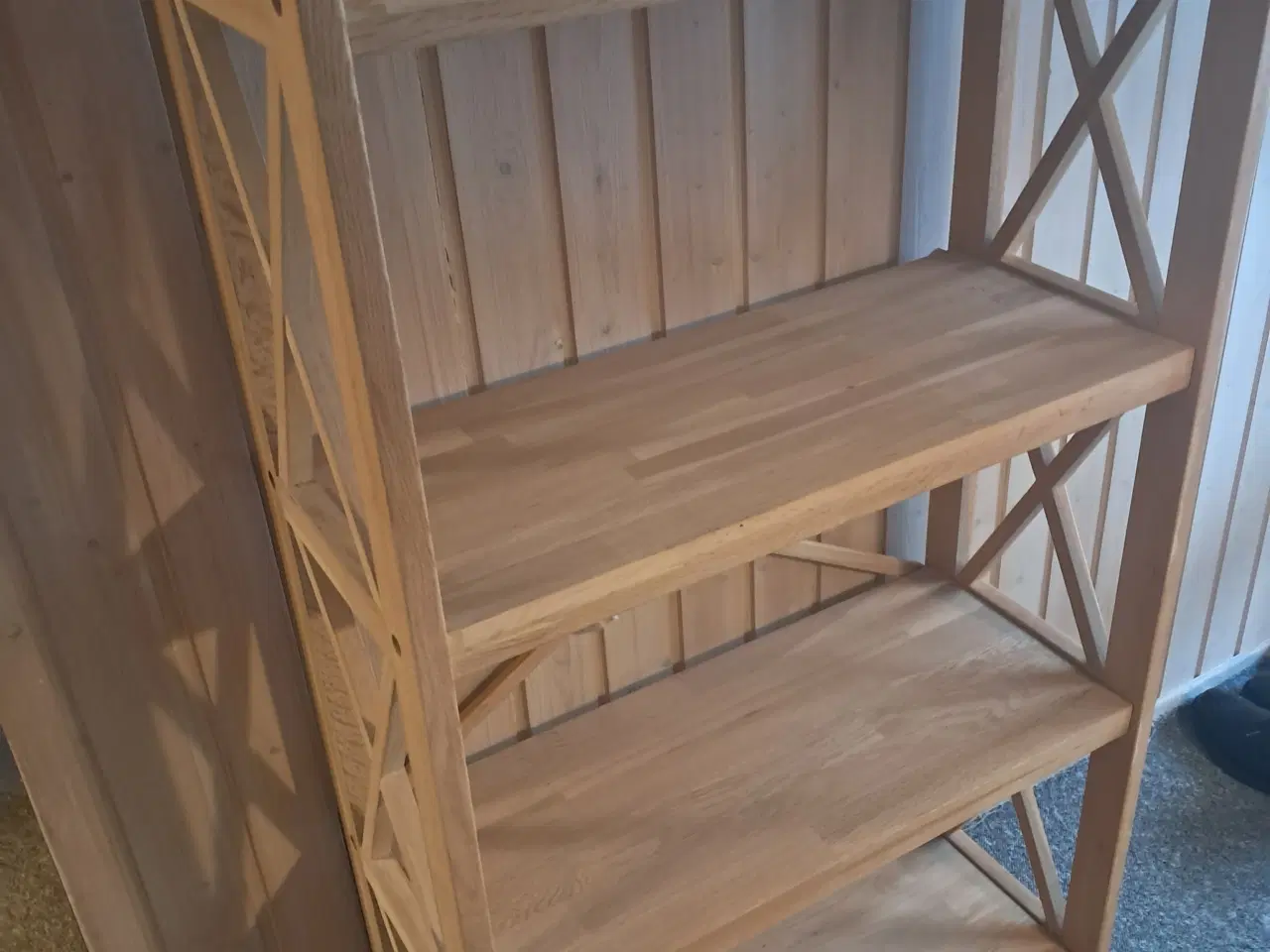 Billede 1 - KØBES: Stigereol i massiv egetræ