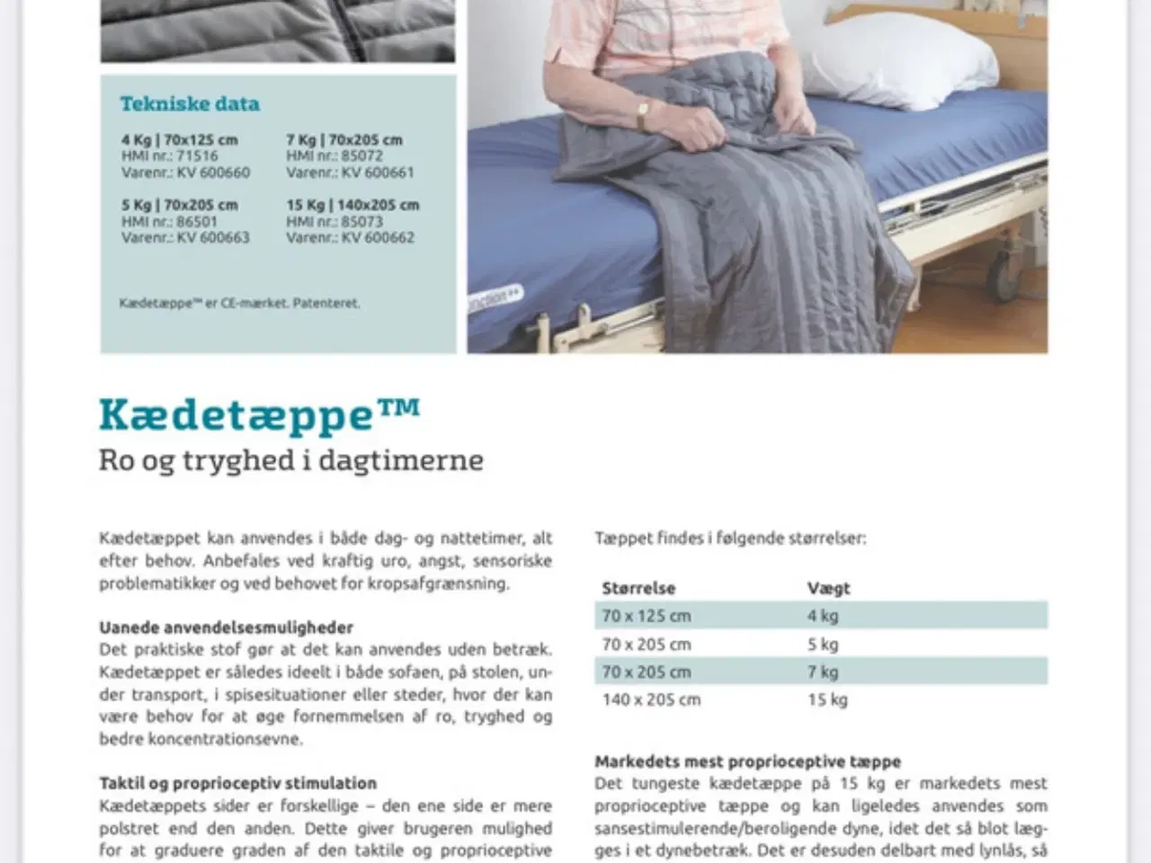 Billede 4 - SOMNA kædetæppe 15 kg.