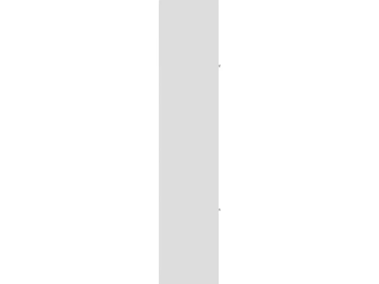 Billede 8 - Badeværelsesskab 30x30x183,5 cm spånplade hvid højglans
