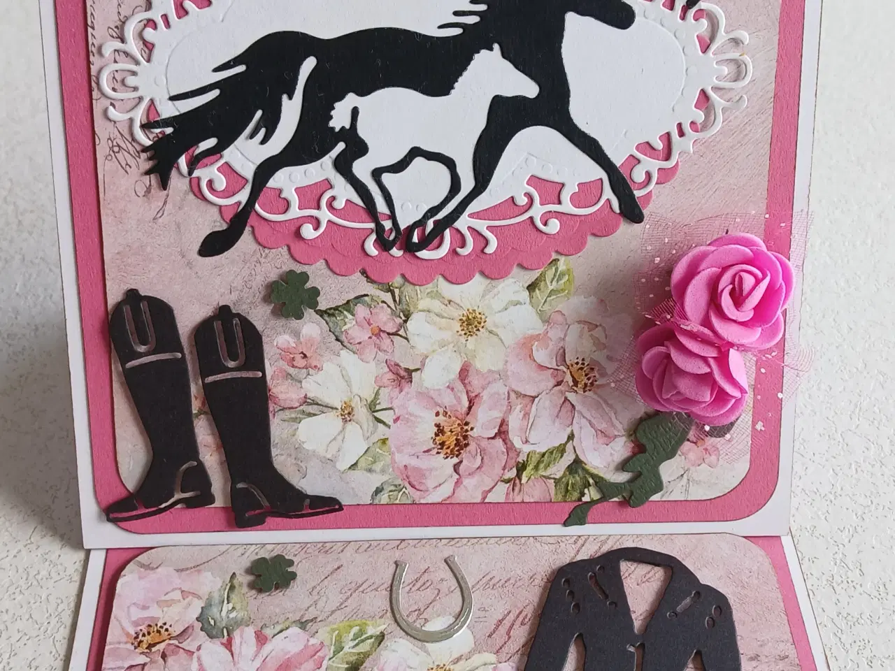 Billede 5 - Heste kort med tillykke på sælges.