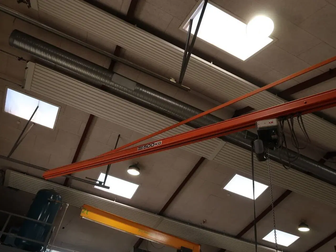 Billede 2 - Søjlesvingkran med el-kædetalje 500 Kg