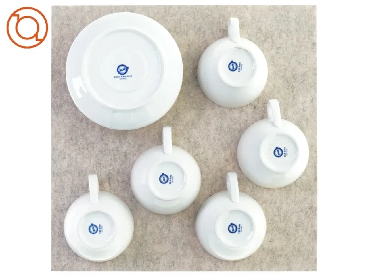 Billede 2 - Kaffe kopper med underkopper fra blu villeroy & boch (str. Kop 10 x 7 cm underkop 17 cm)