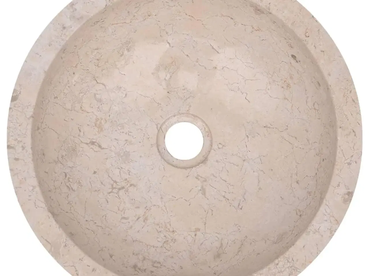 Billede 11 - Håndvask 40 x 12 cm marmor cremefarvet