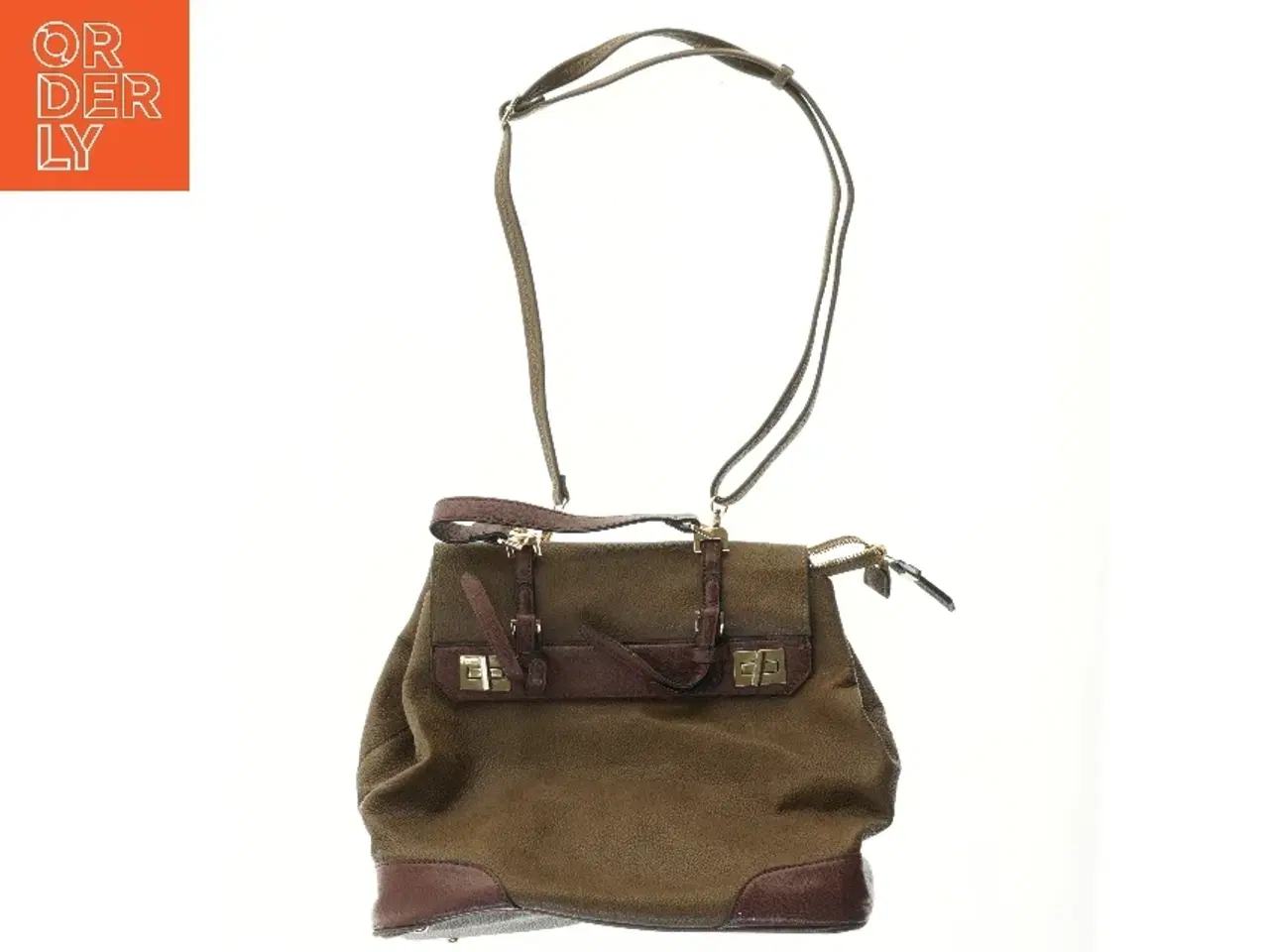 Billede 1 - Skuldertaske med strop (str. 34,5x33 cm)