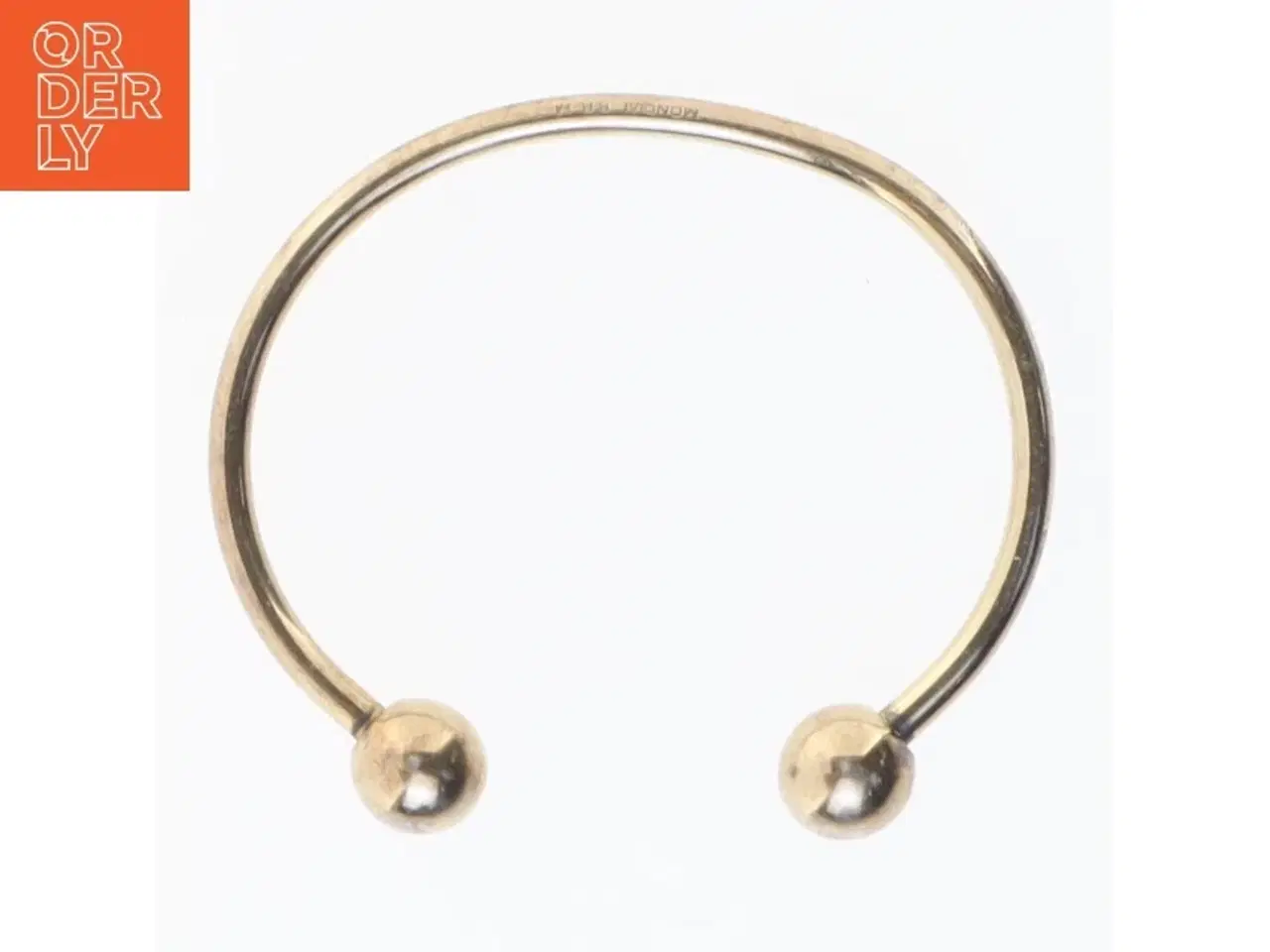 Billede 1 - Armring i guldfarve fra Mondial (str. 6,5 cm)