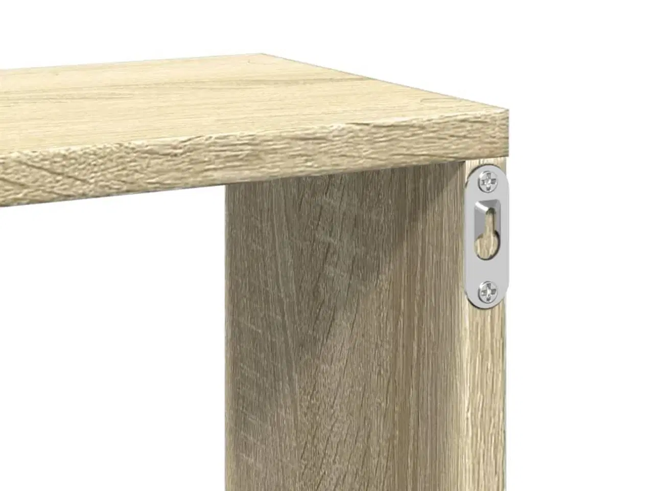 Billede 8 - Væghylde 167,5x18x68 cm konstrueret træ sonoma-eg