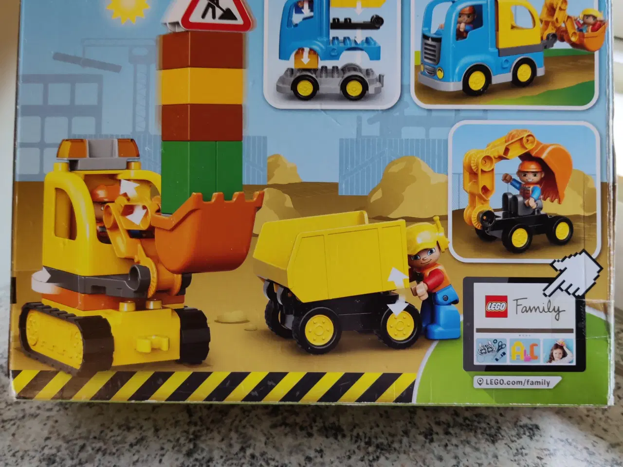 Billede 2 - Lego Duplo 10812 gravemaskine og lastbil 