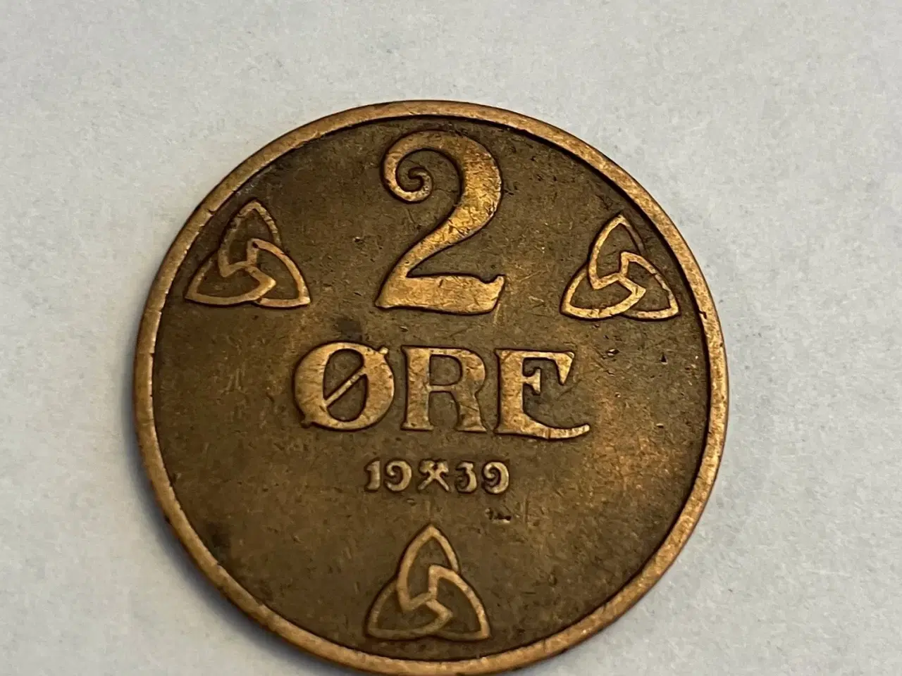 Billede 1 - 2 Øre 1939 Norge