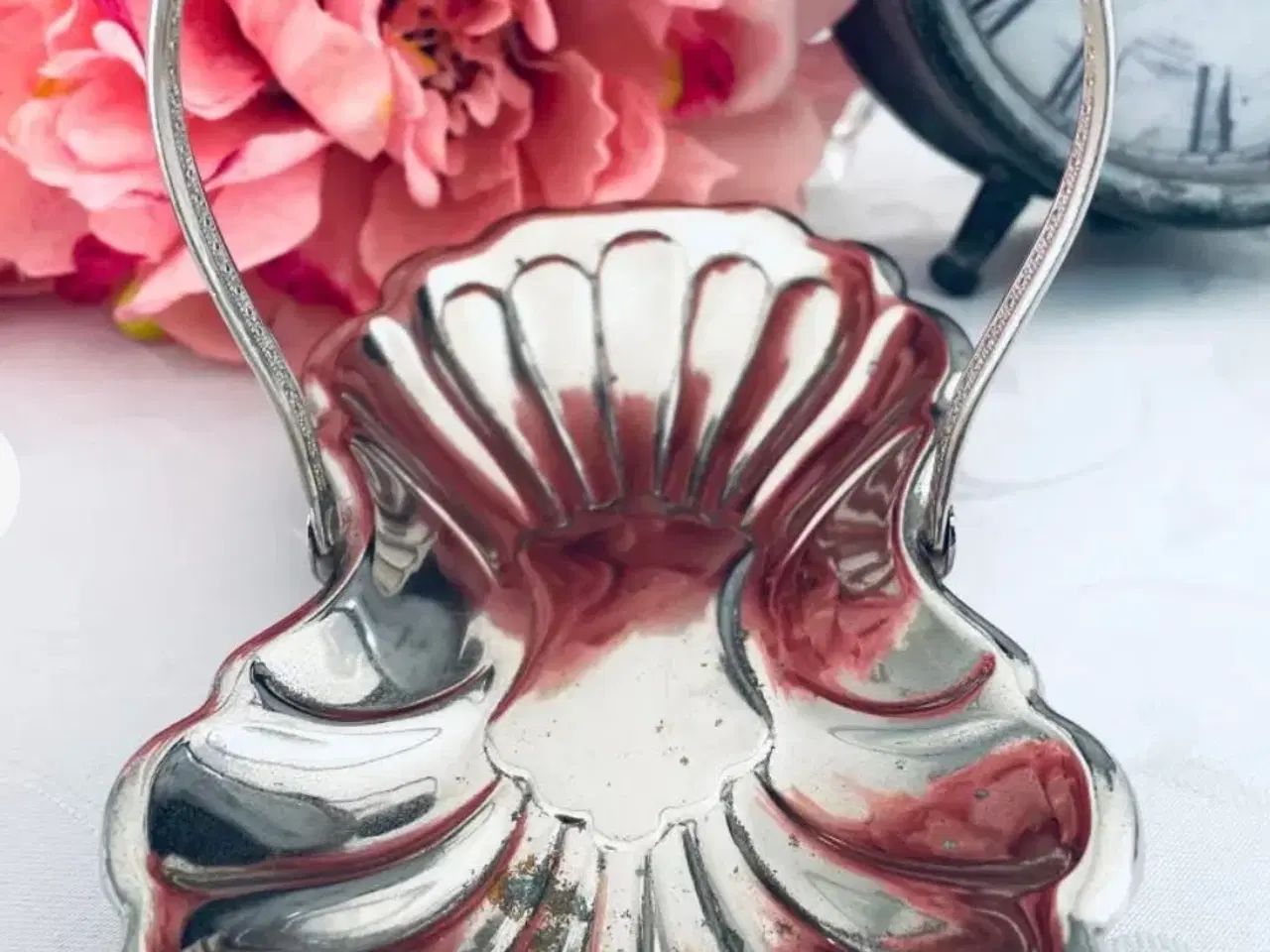 Billede 3 - Vintage teskebakke indretning med patina 