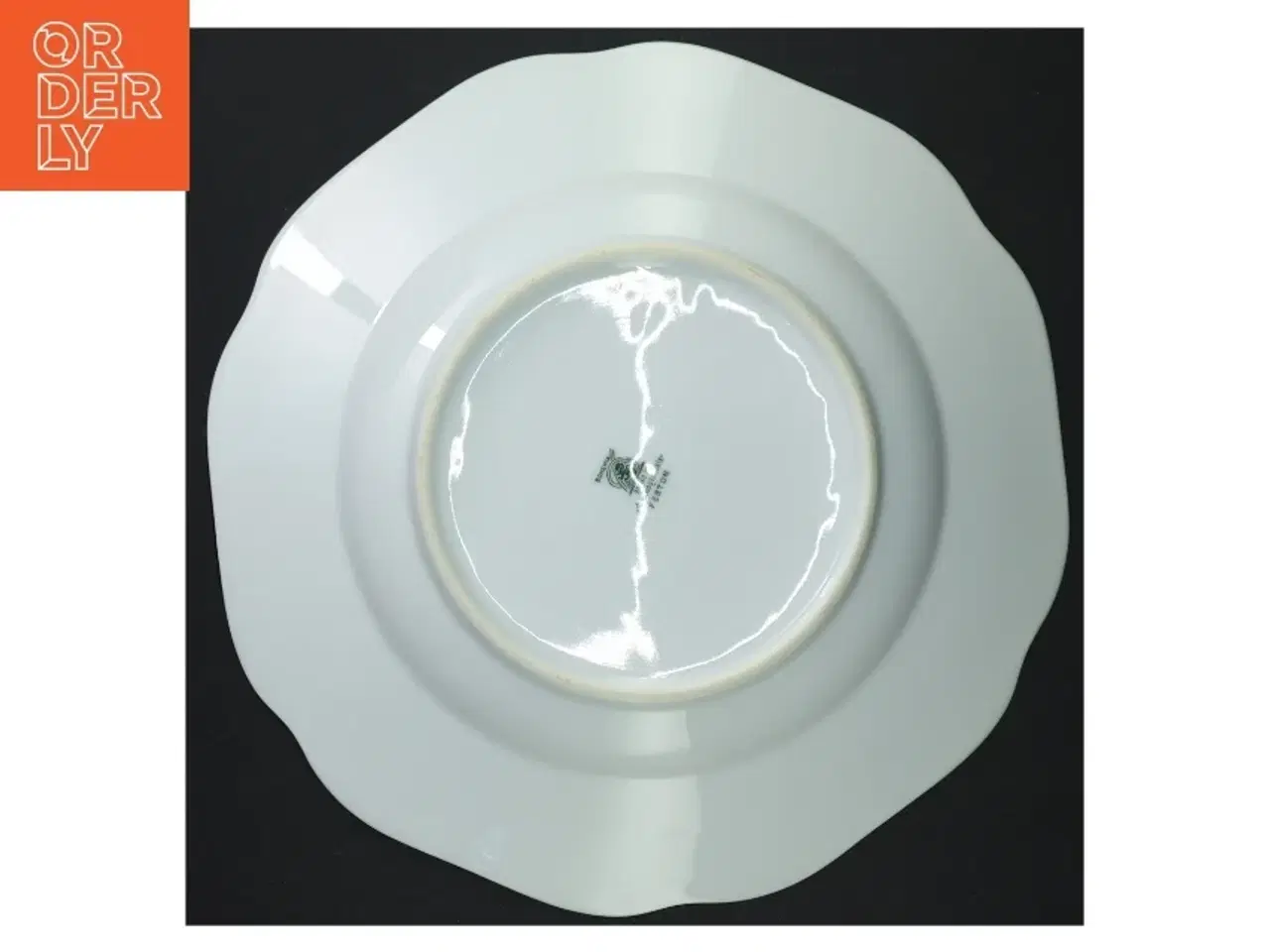 Billede 3 - Porcelænsmiddagstallerkener med blomstermotiver (str. 25 cm)