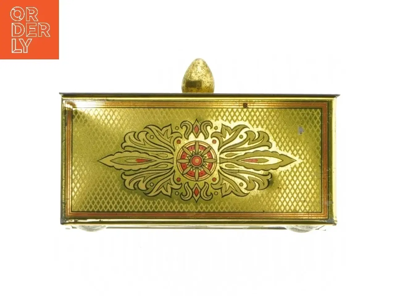 Billede 7 - Vintage smykkeskrin i metal (str. 12x7x6 cm)