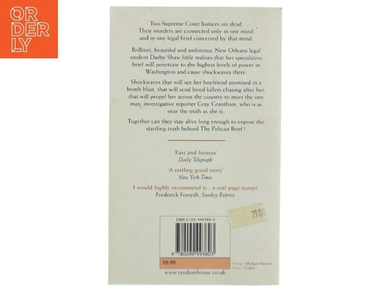 Billede 2 - Pelican Brief af John Grisham (Bog)
