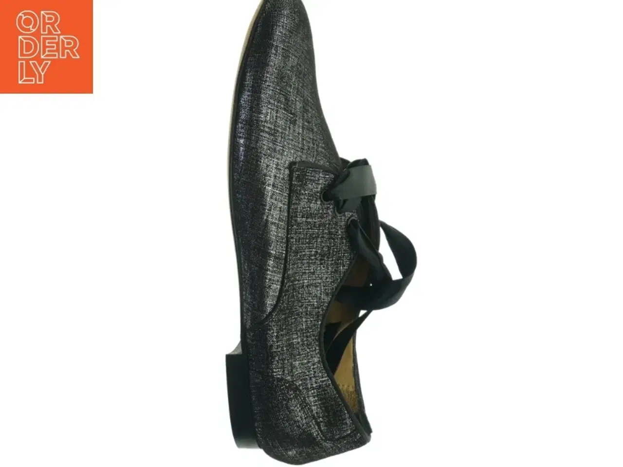 Billede 6 - Sorte glimtende loafers med sløjfe fra Reve d&#39;un jour (str. 36)