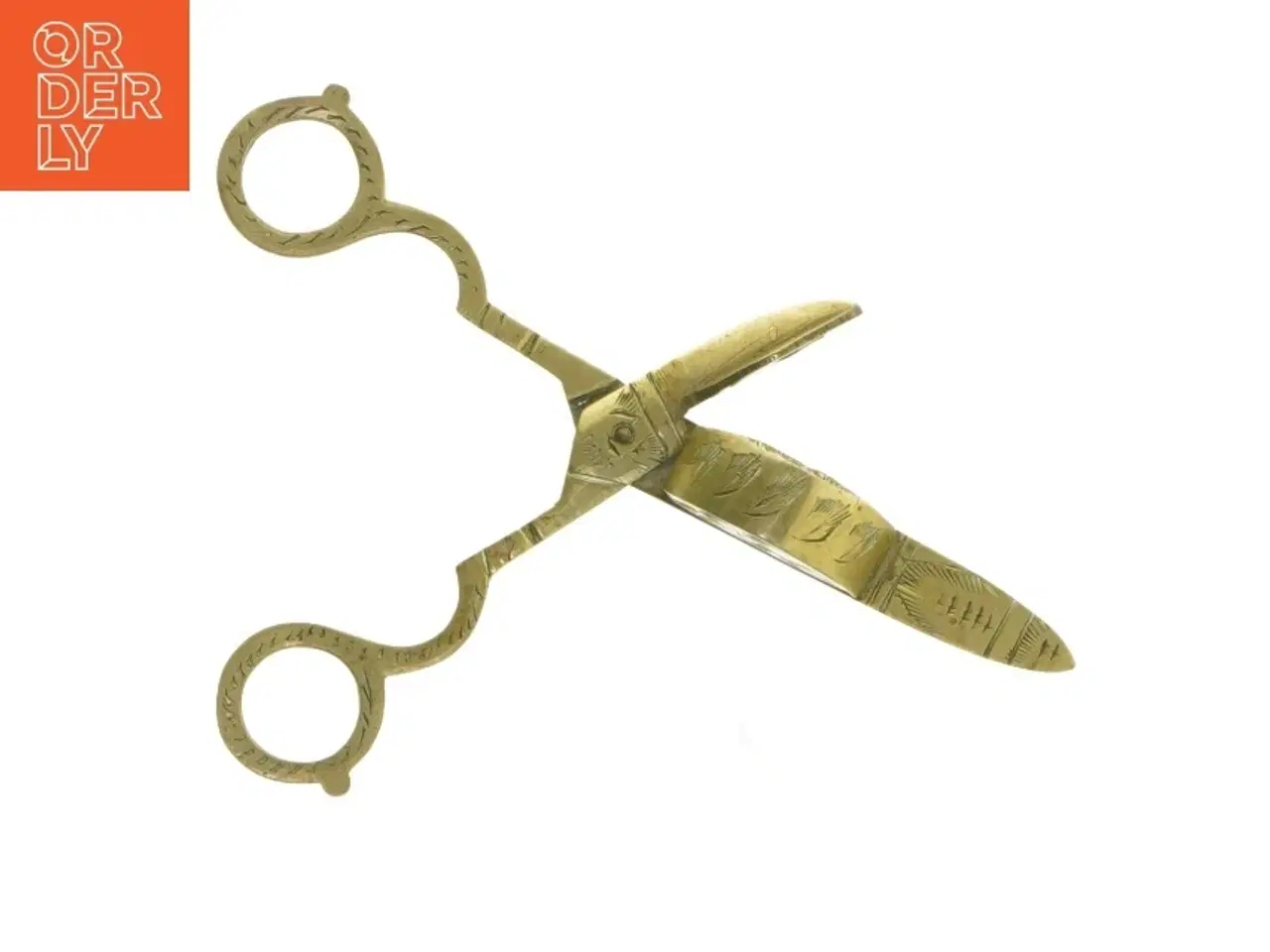 Billede 6 - Antikke messing lysesakse (str. 17x6 cm)