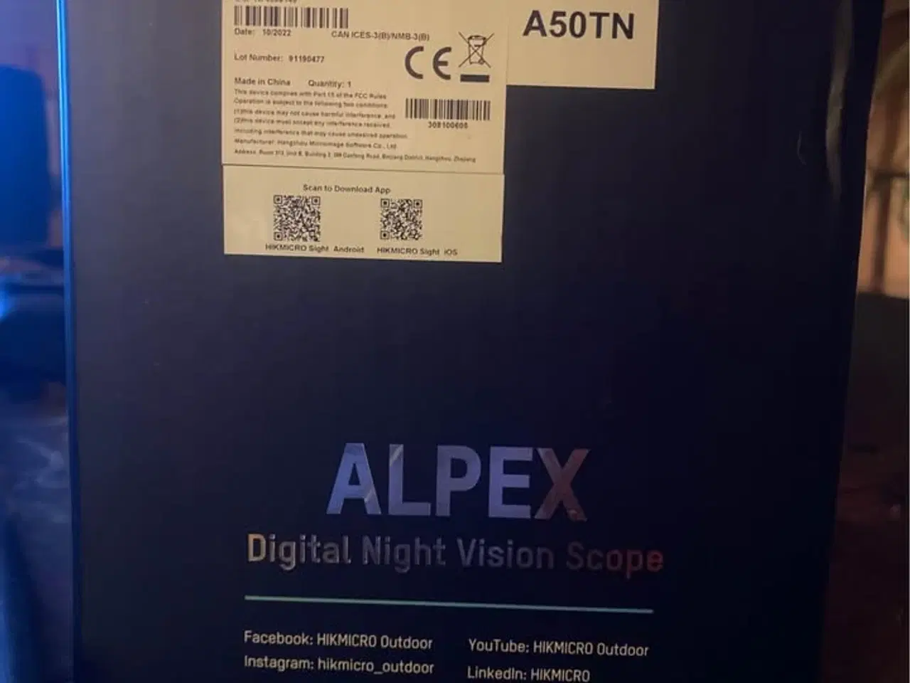 Billede 2 - Hikmicro Alpex 50