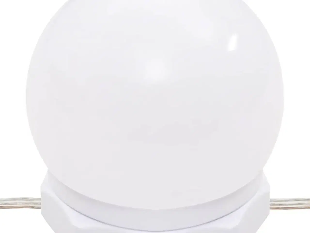 Billede 7 - Makeupbord med LED-lys 96x40x142 cm hvid