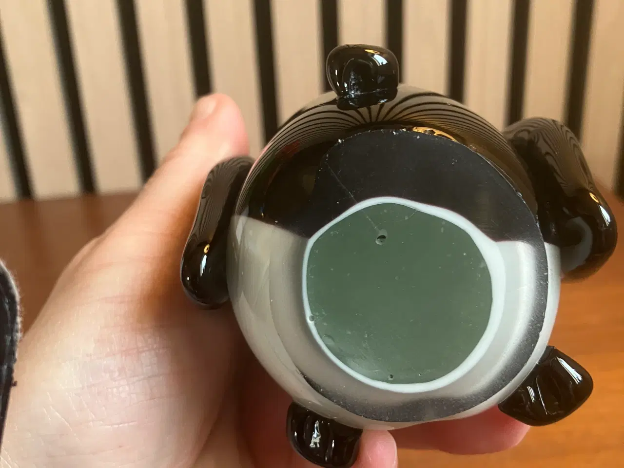 Billede 3 - Håndlavet glaspingvin uden afslag eller revner. 