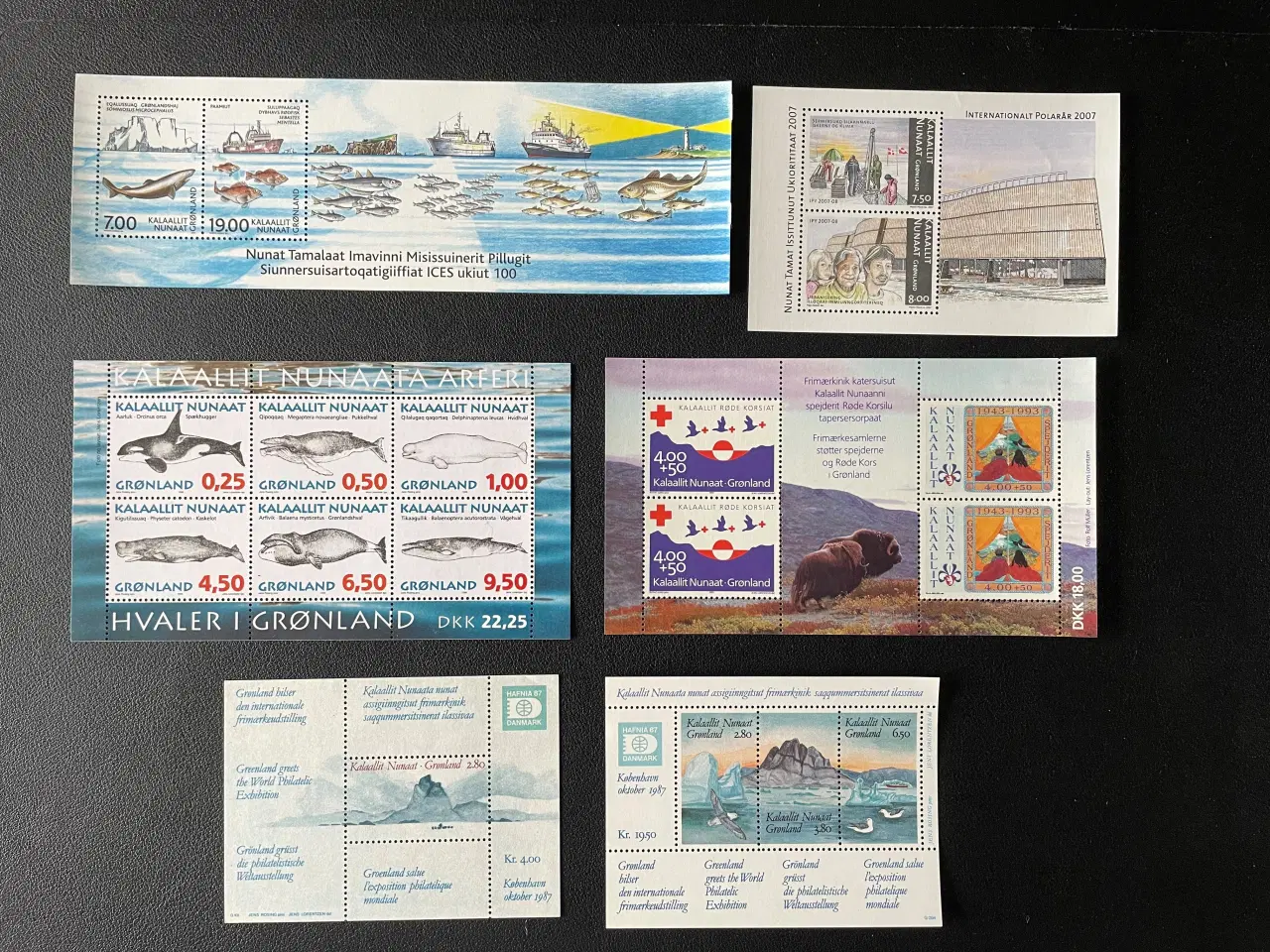 Billede 1 - Grønland - 6 forskellige postfriske miniblokke