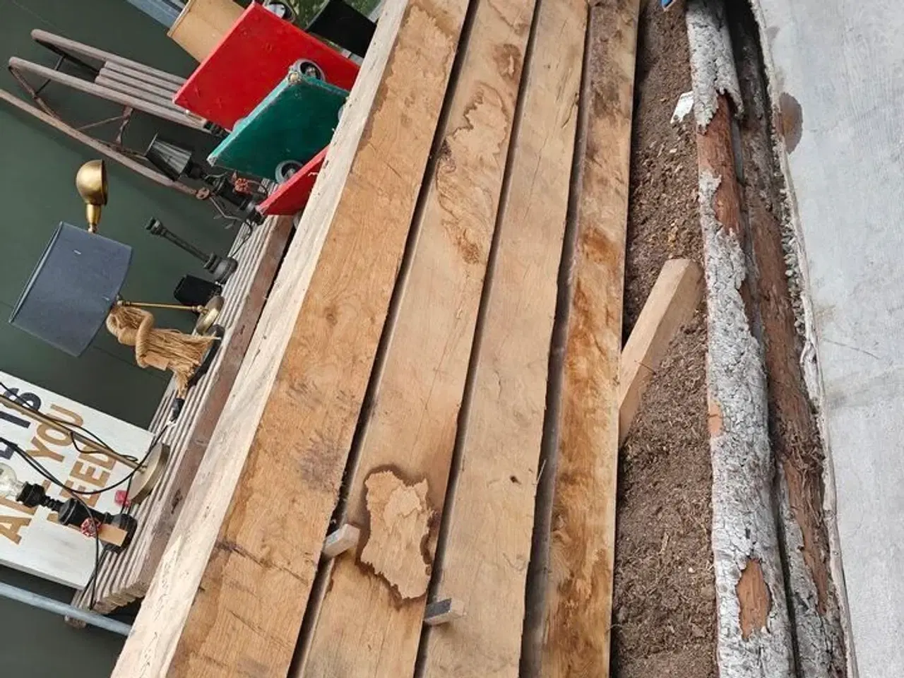 Billede 2 - 4 stk. Ege sveller str. 260 x 25 x 15