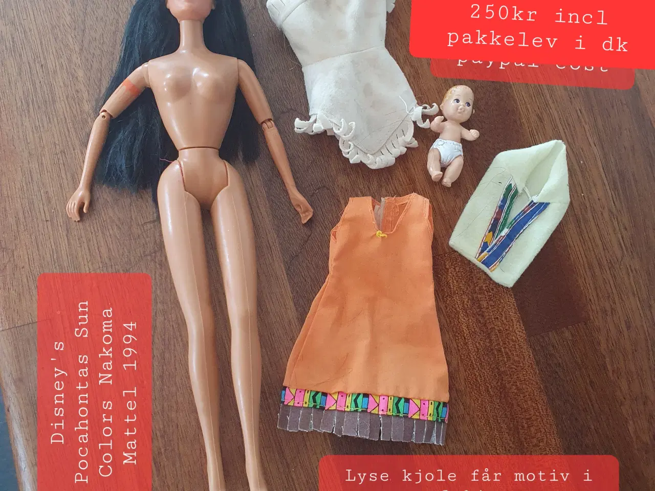 Billede 1 - Barbie indianer, gravid, bil, hest, osv