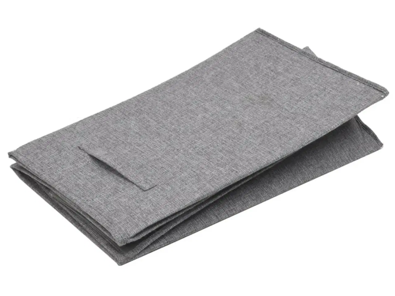 Billede 7 - Foldbar vasketøjskurv 51x34,5x59 cm kunstigt linned grå