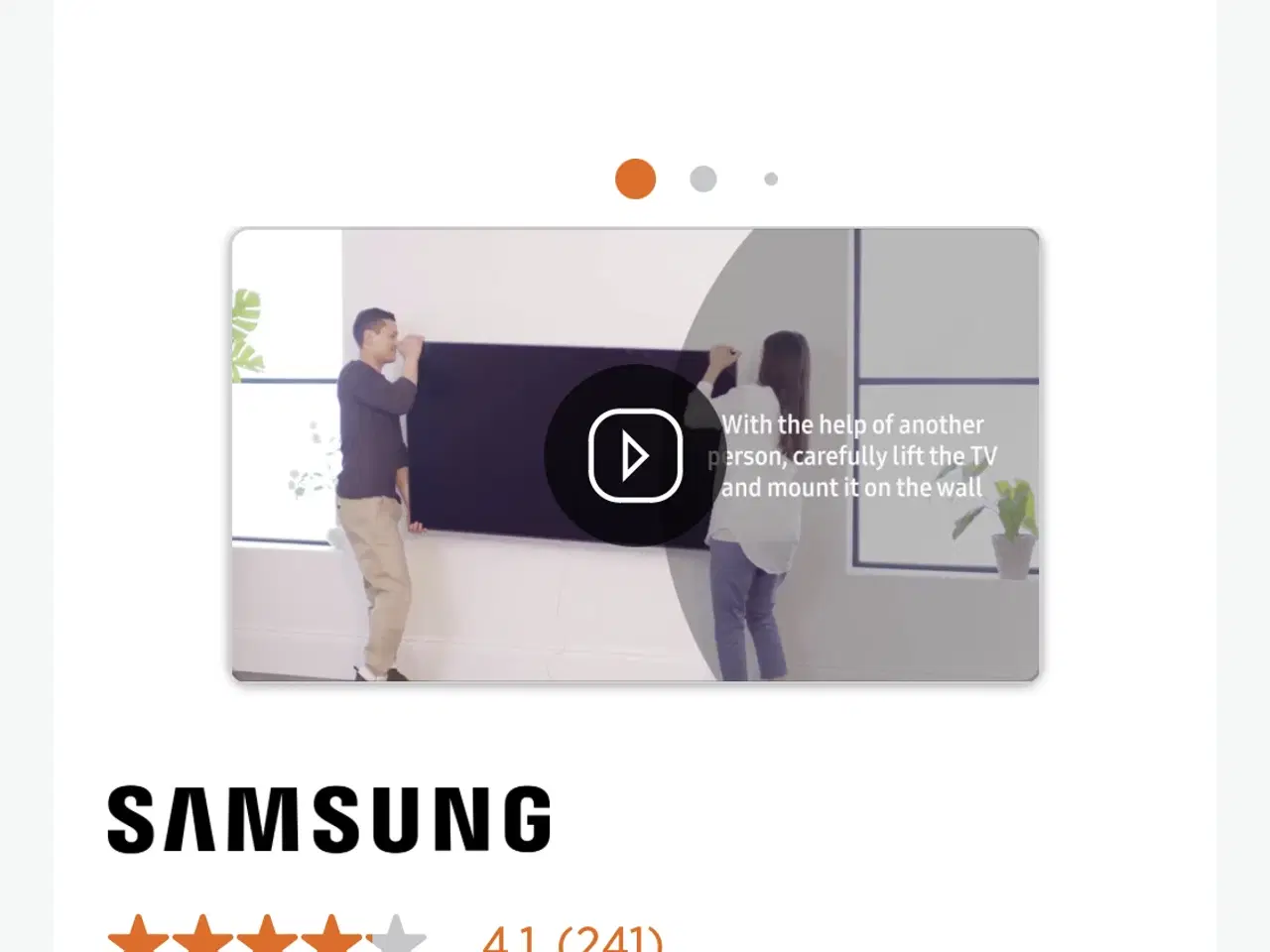 Billede 4 - Tv vægophæng Samsung