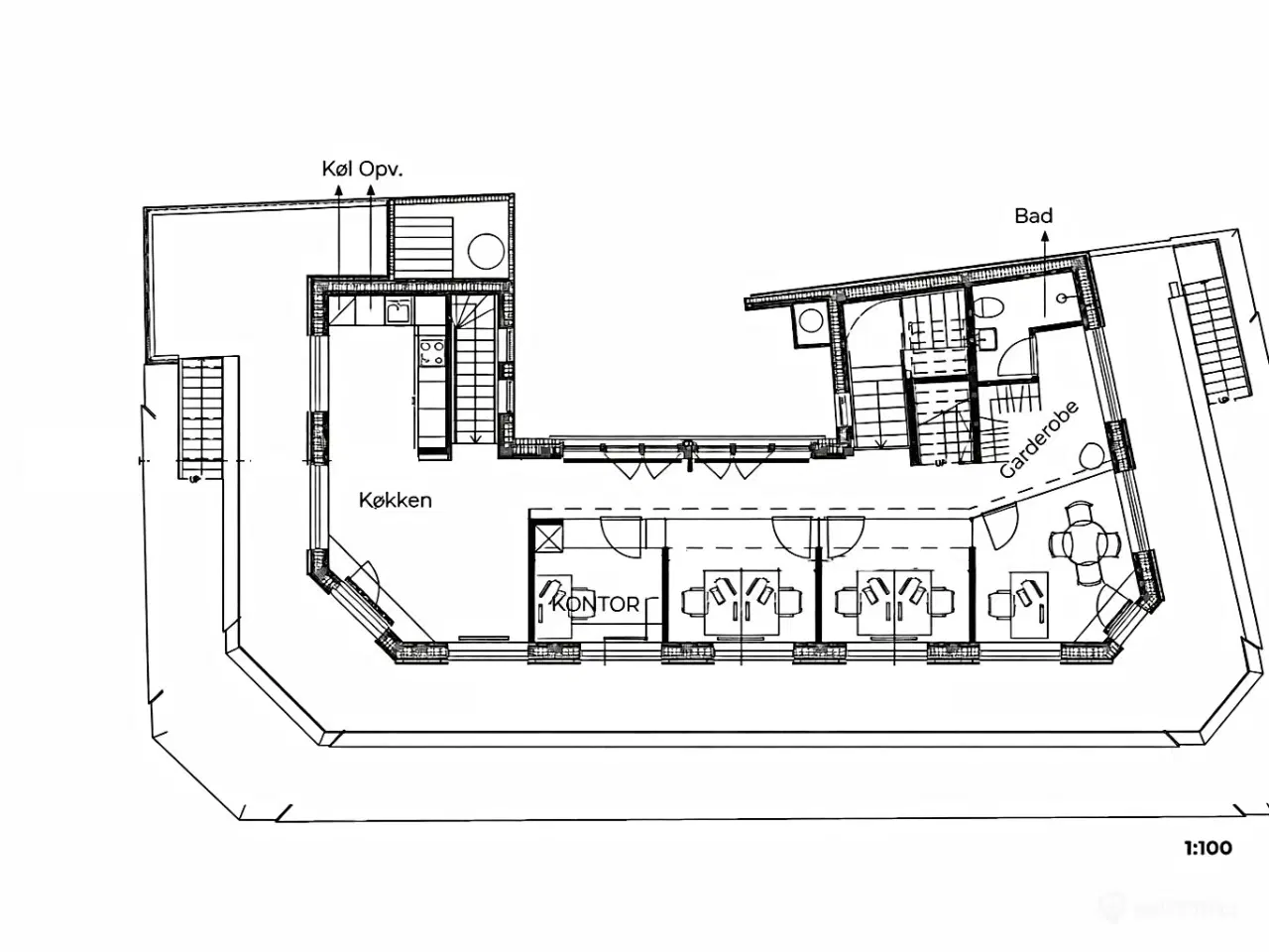Billede 17 - Kontorplads i eksklusivt miljø 12.000 pr. plads pr. måned