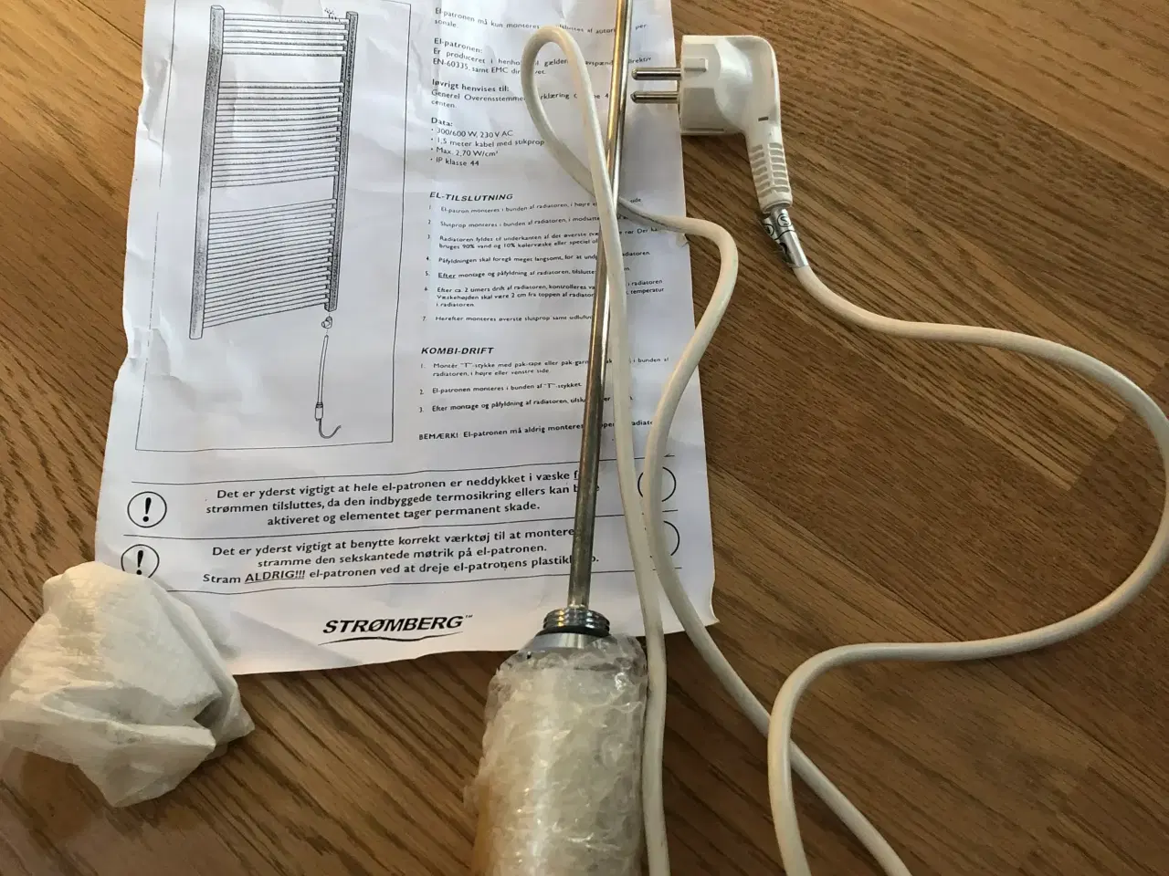 Billede 3 - El-patron til håndklædetørrer